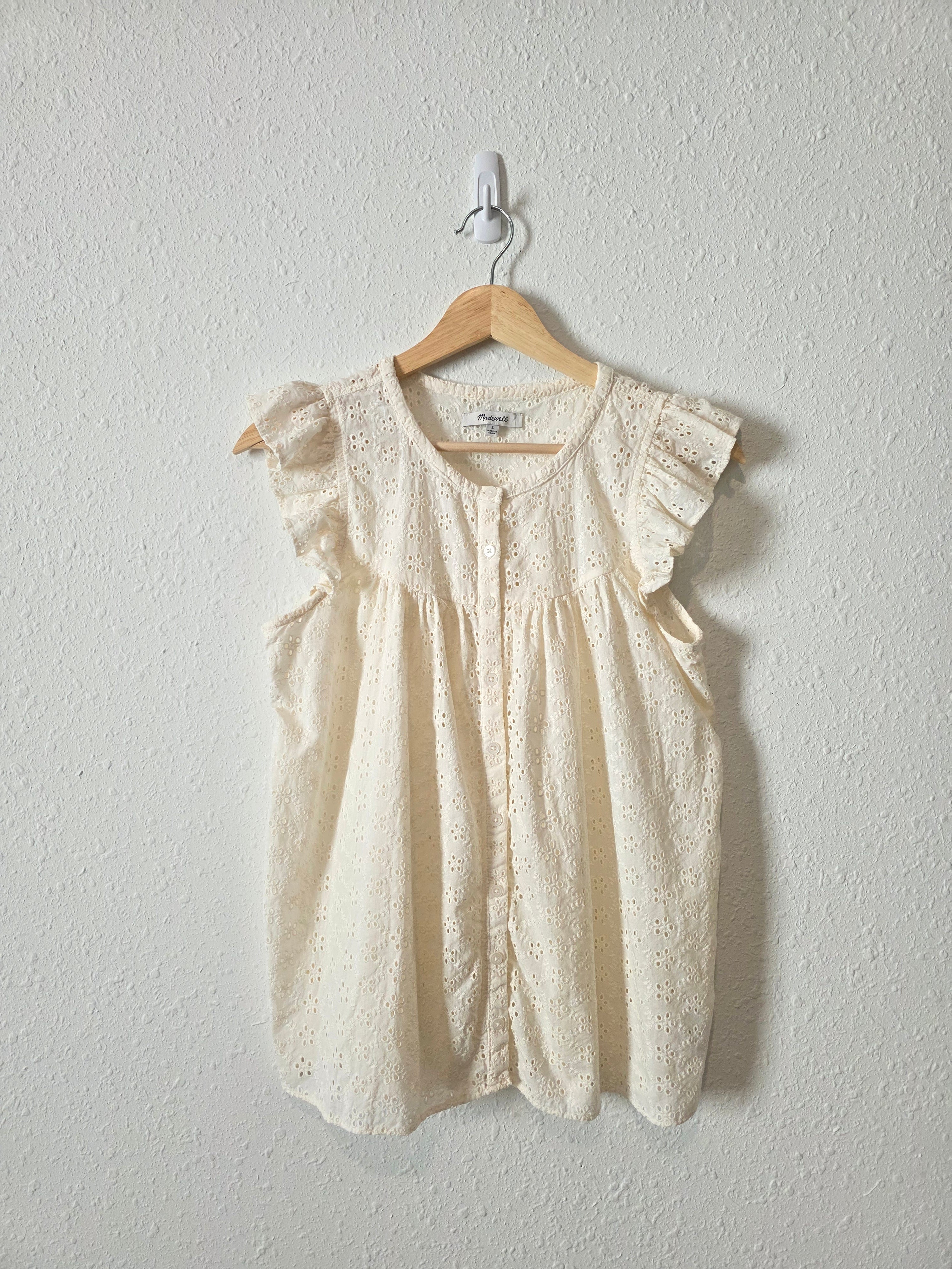Madewell Floral Eyelet Top (S)