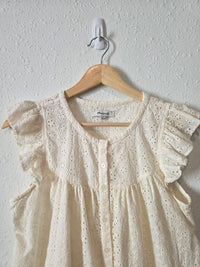 Madewell Floral Eyelet Top (S)