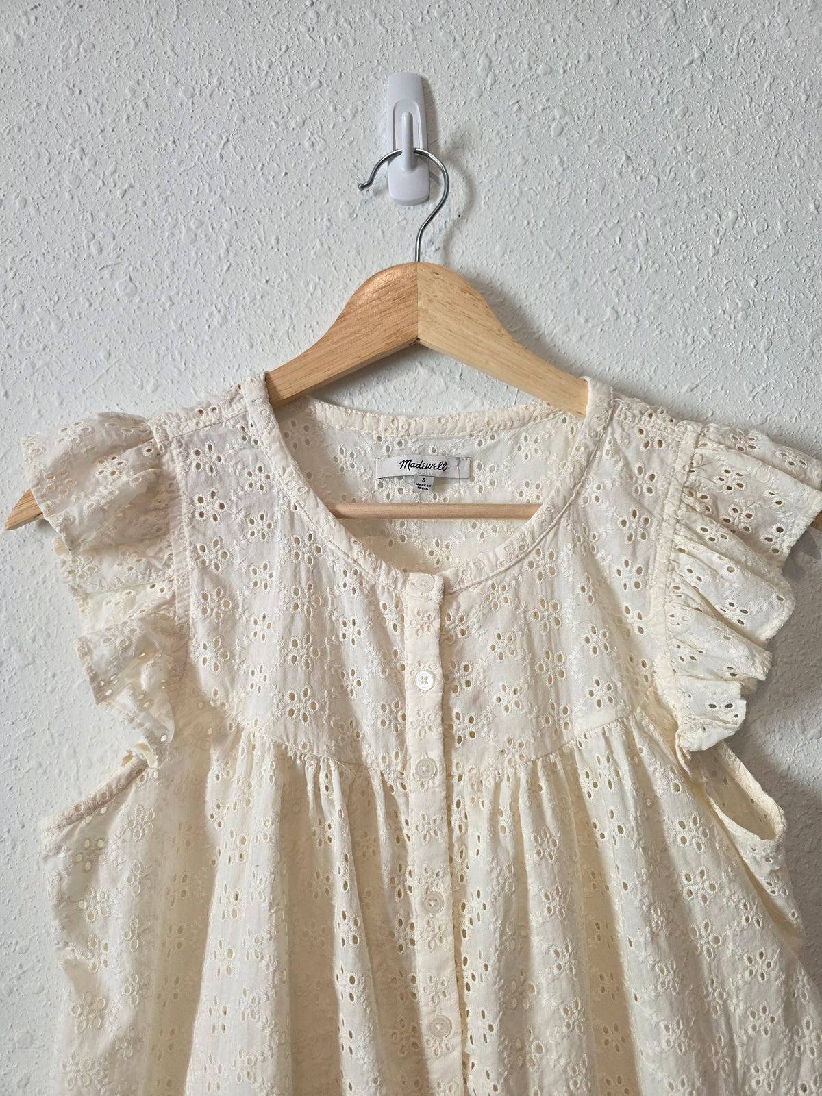 Madewell Floral Eyelet Top (S)