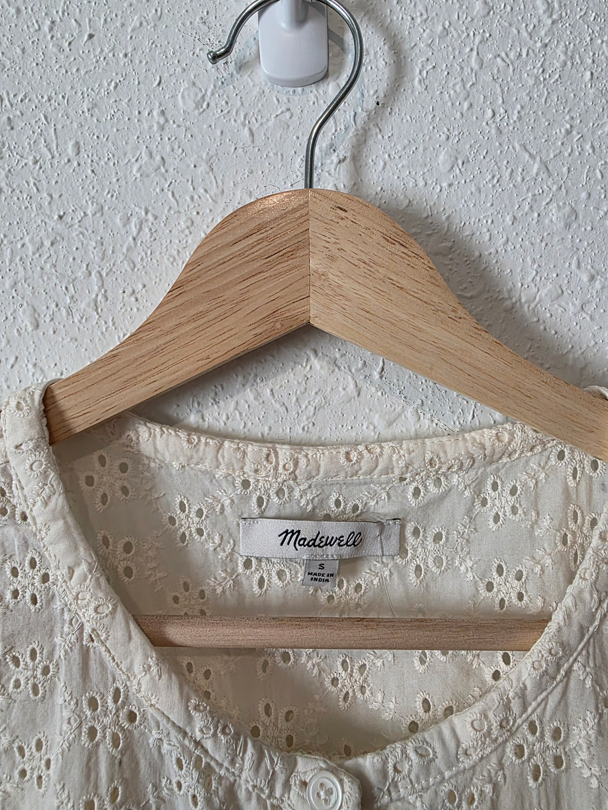 Madewell Floral Eyelet Top (S)