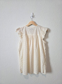 Madewell Floral Eyelet Top (S)