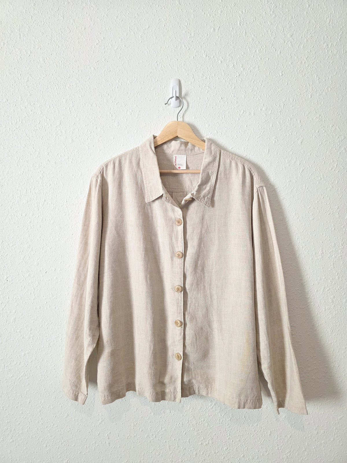 Hanna Andersson Boxy Linen Shirt Jacket (XL)