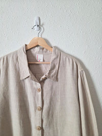 Hanna Andersson Boxy Linen Shirt Jacket (XL)