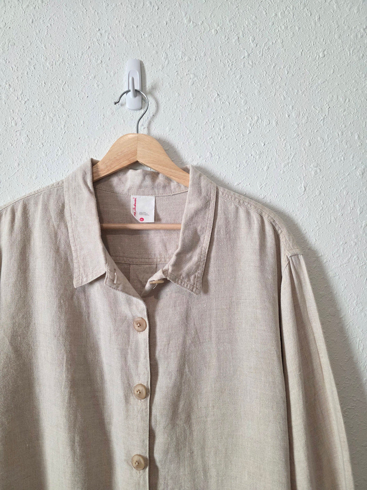 Hanna Andersson Boxy Linen Shirt Jacket (XL)