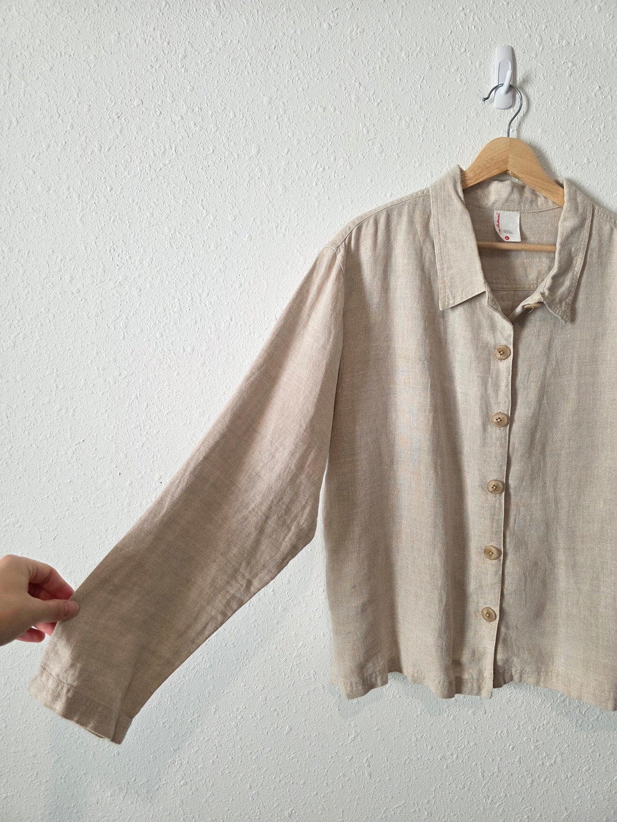 Hanna Andersson Boxy Linen Shirt Jacket (XL)