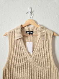 NEW Textured Cotton Linen Top (1X)