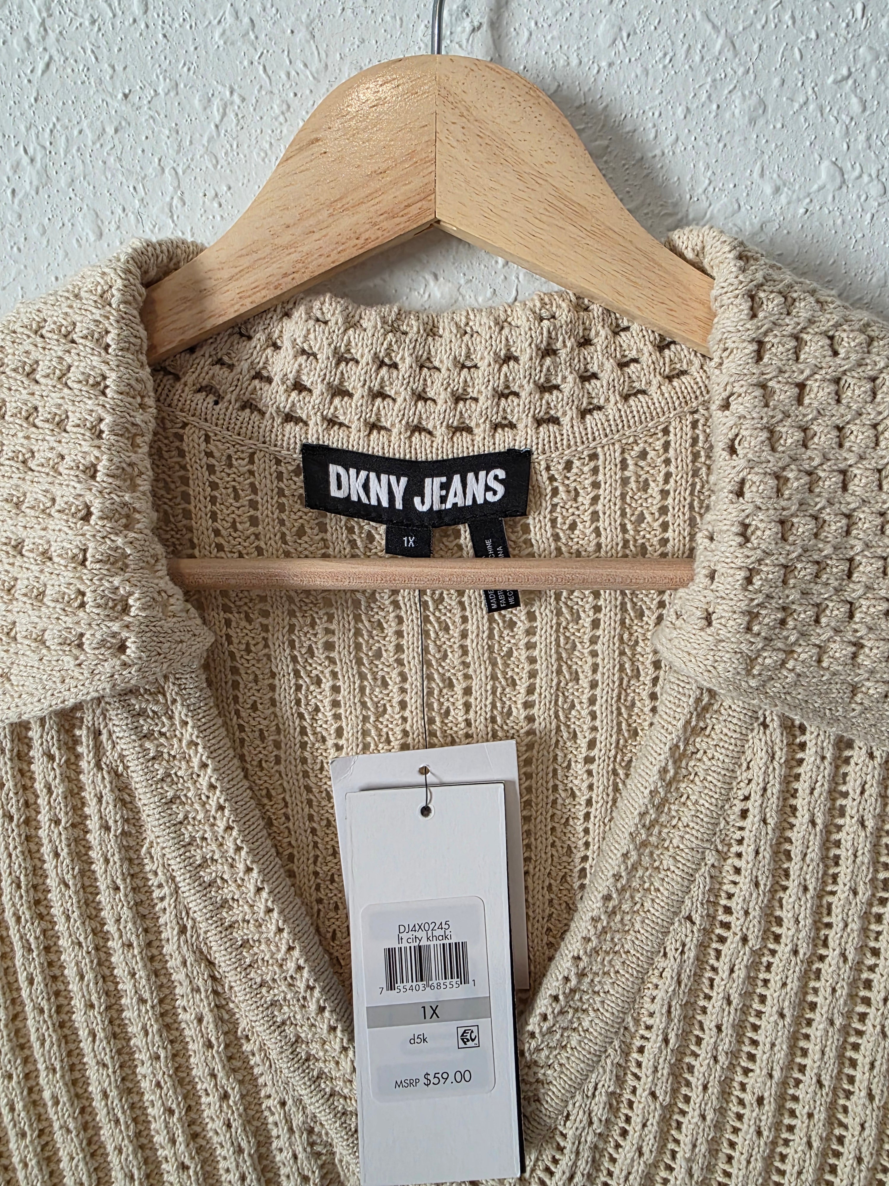 NEW Textured Cotton Linen Top (1X)