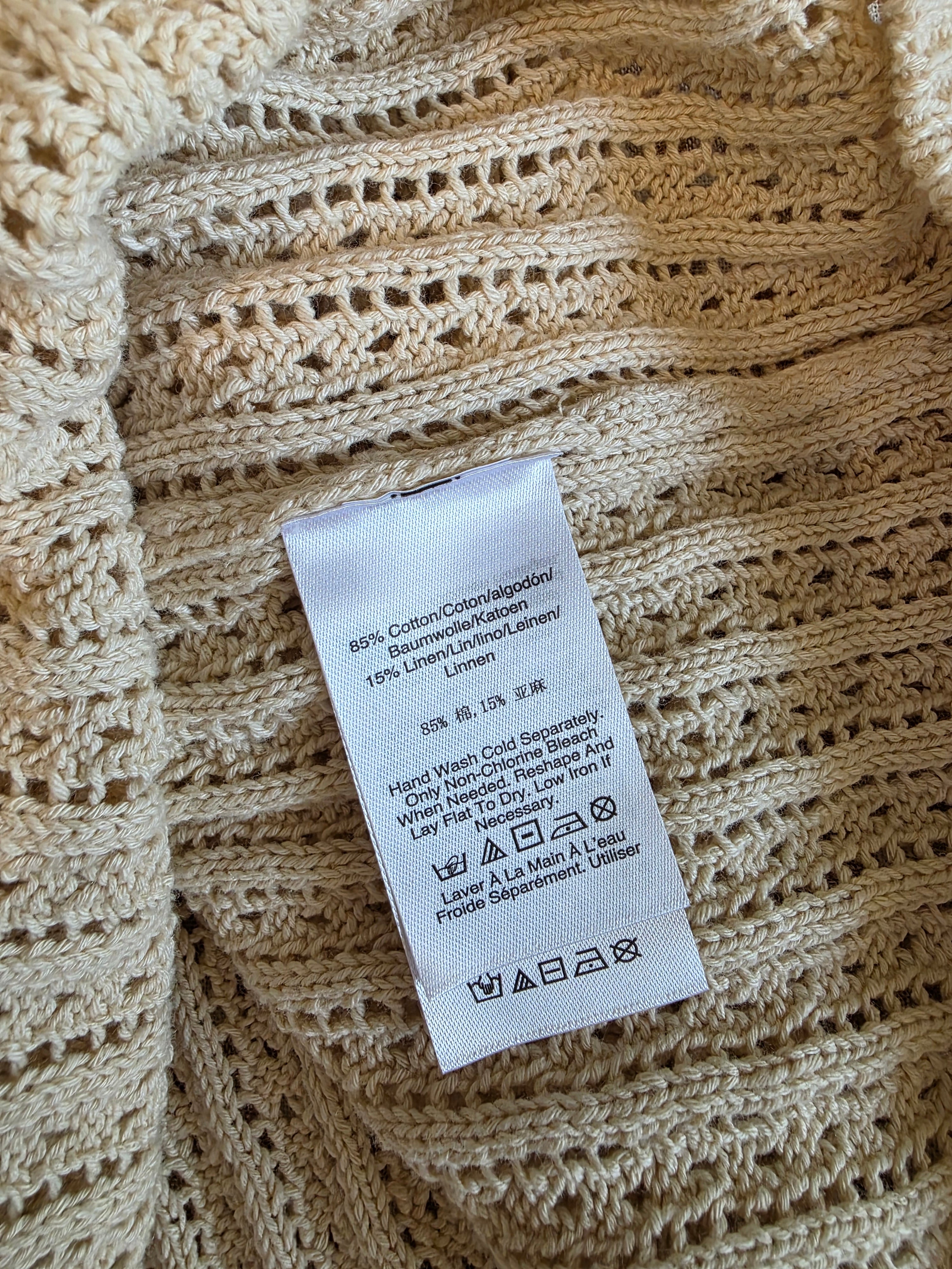 NEW Textured Cotton Linen Top (1X)