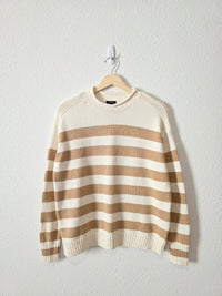Striped Cotton Rollneck Sweater (XS)