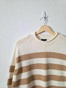 Striped Cotton Rollneck Sweater (XS)