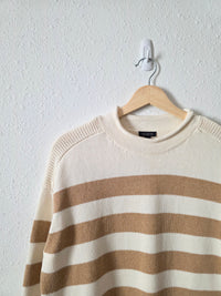 Striped Cotton Rollneck Sweater (XS)
