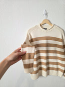 Striped Cotton Rollneck Sweater (XS)