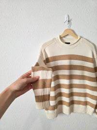 Striped Cotton Rollneck Sweater (XS)