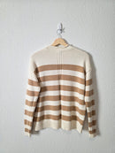 Striped Cotton Rollneck Sweater (XS)