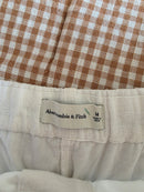 Abercrombie Linen Cotton Blend Shorts (M)