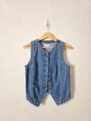 Denim Button Up Vest (S)