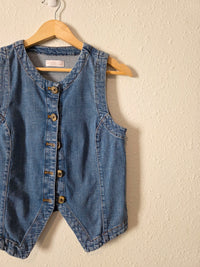 Denim Button Up Vest (S)