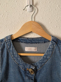 Denim Button Up Vest (S)