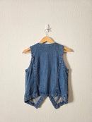 Denim Button Up Vest (S)