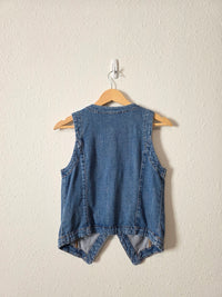 Denim Button Up Vest (S)