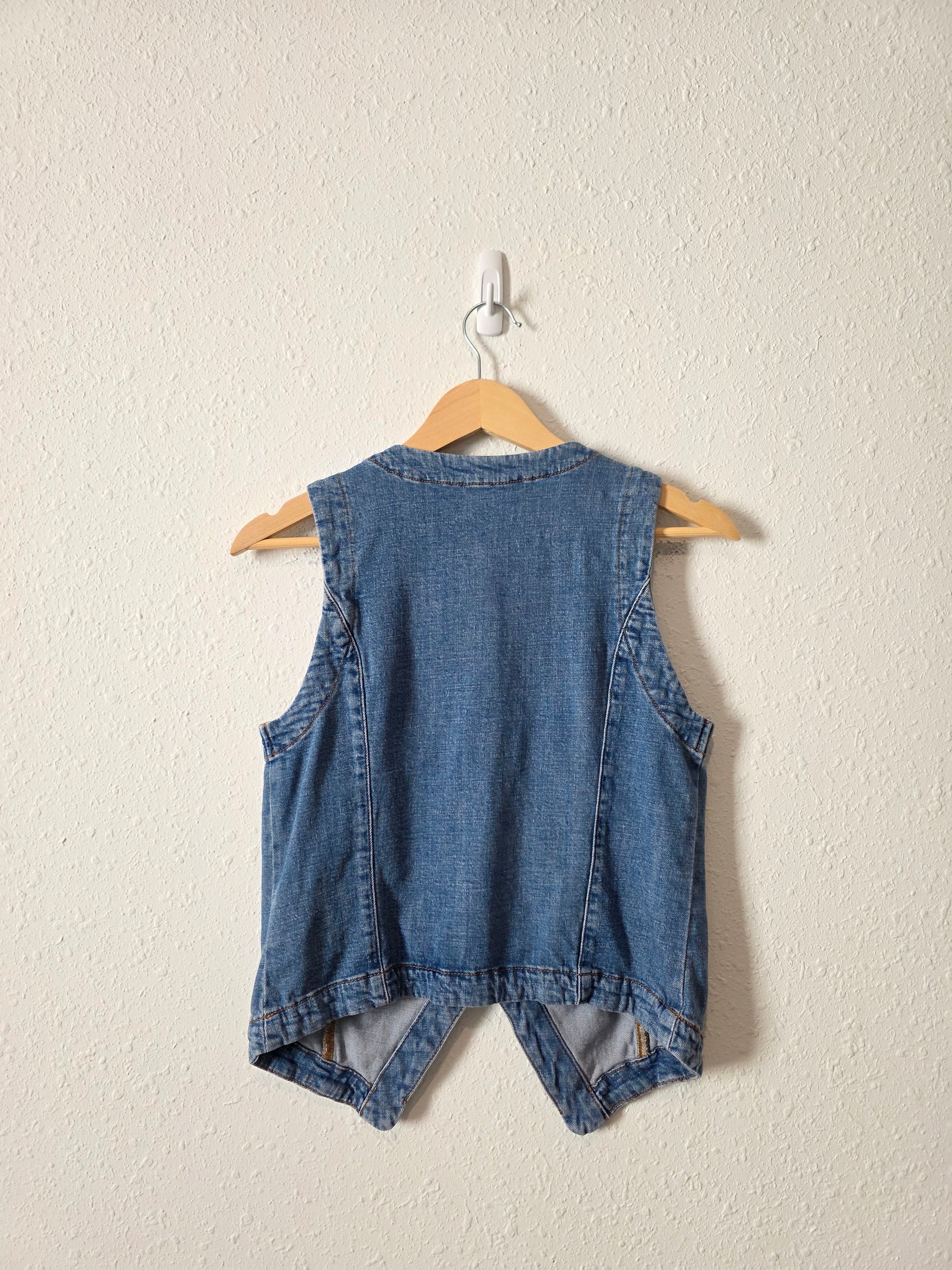 Denim Button Up Vest (S)