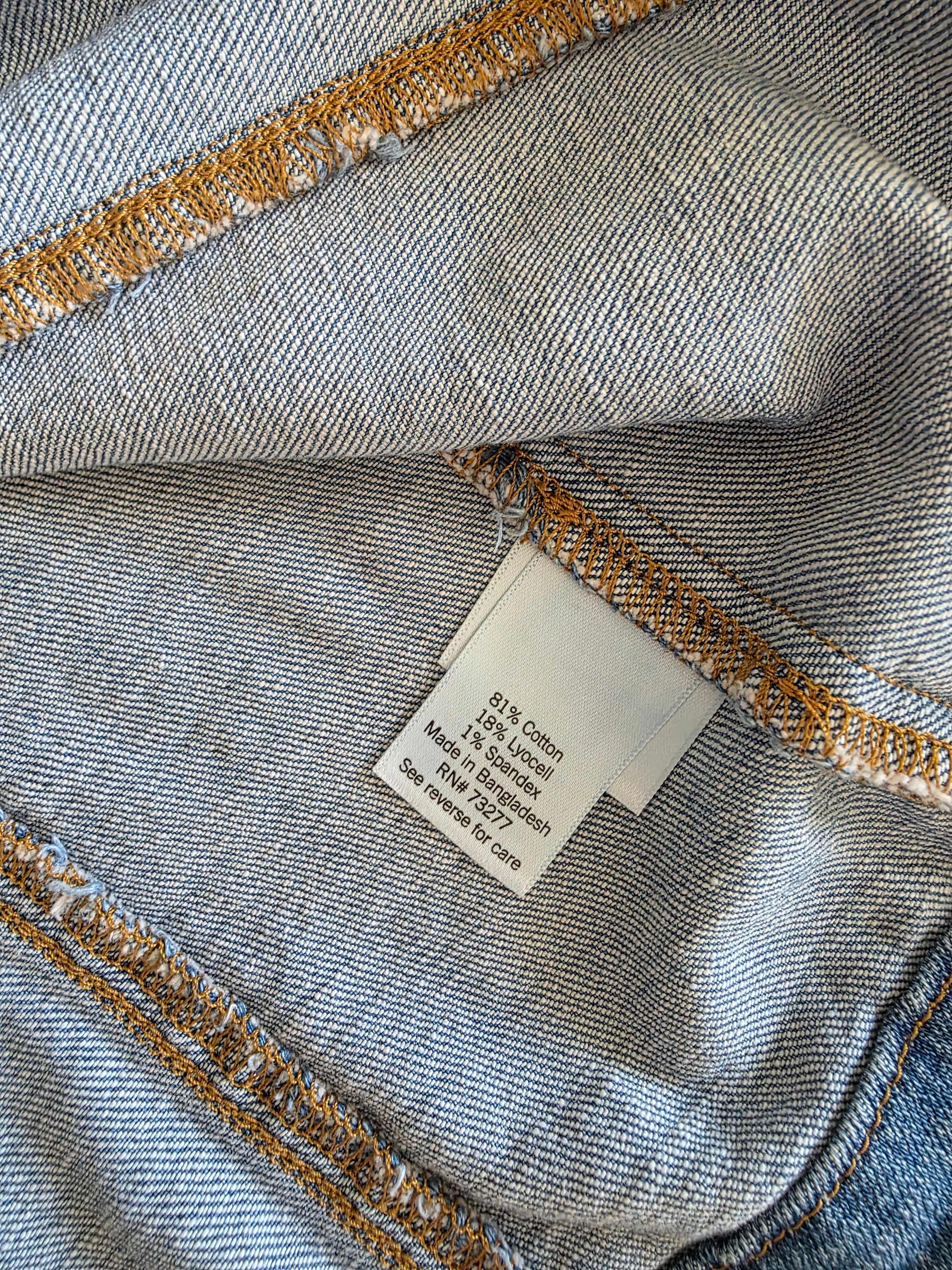 Denim Button Up Vest (S)
