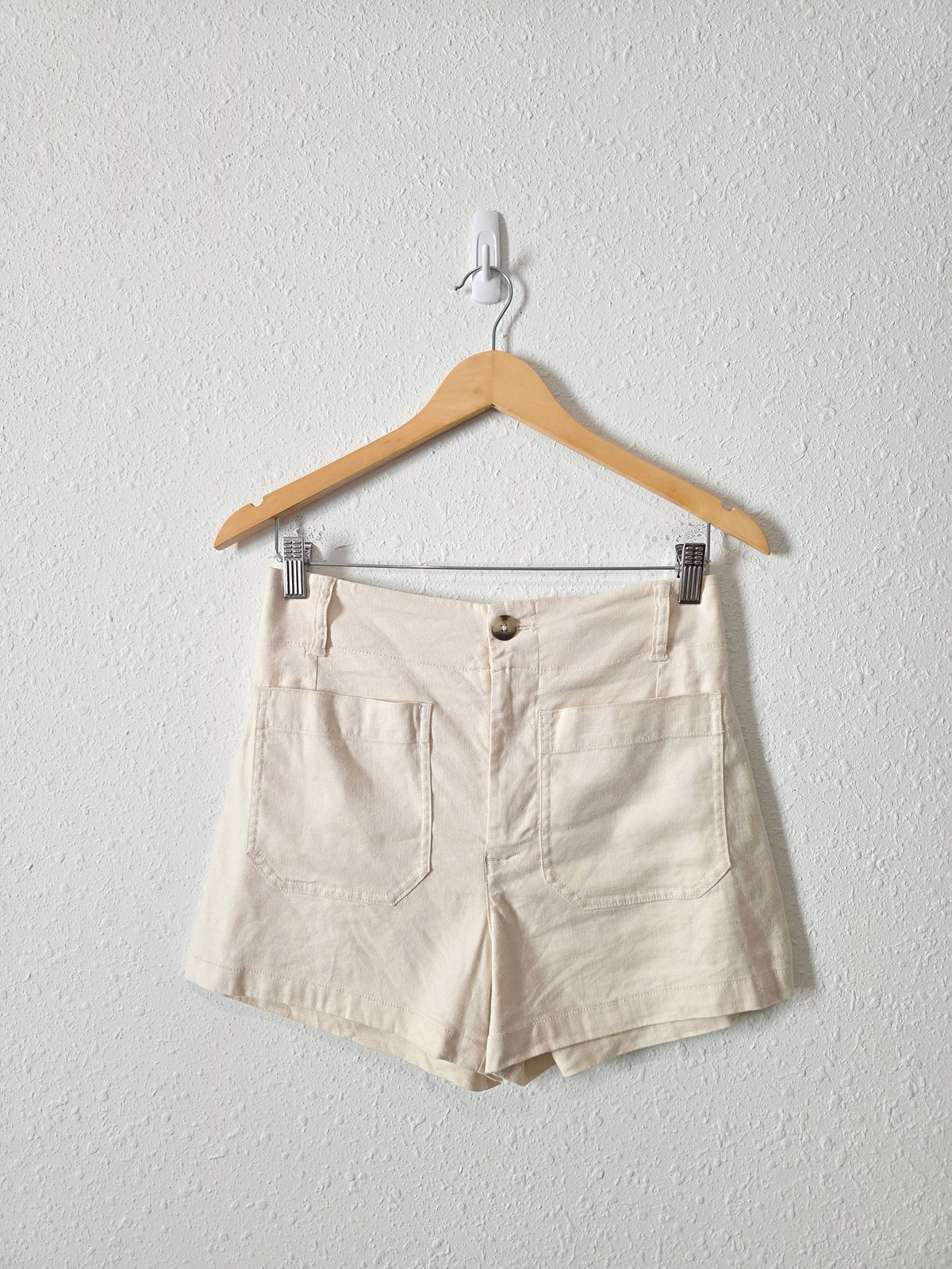 Anthro Maeve Colette Linen Shorts (27)