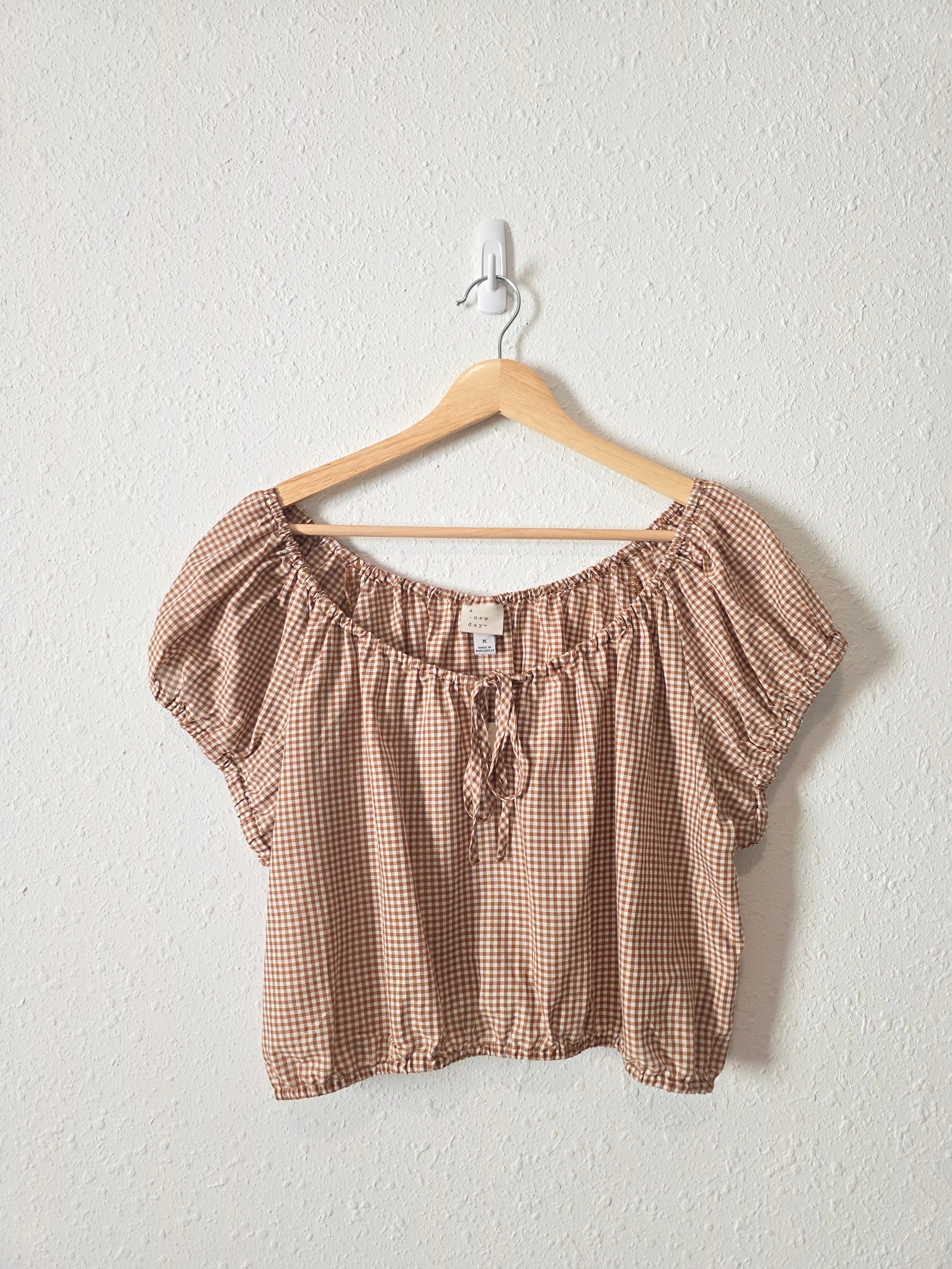 NEW Gingham Cropped Top (M)