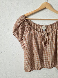 NEW Gingham Cropped Top (M)