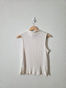 Madewell Ribbed Mockneck Top (S)