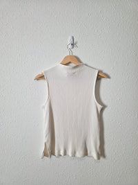 Madewell Ribbed Mockneck Top (S)