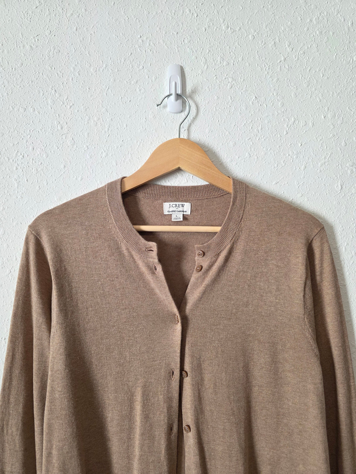 J.Crew Button Front Cotton Cardigan (L)