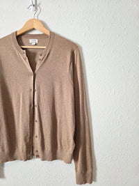 J.Crew Button Front Cotton Cardigan (L)