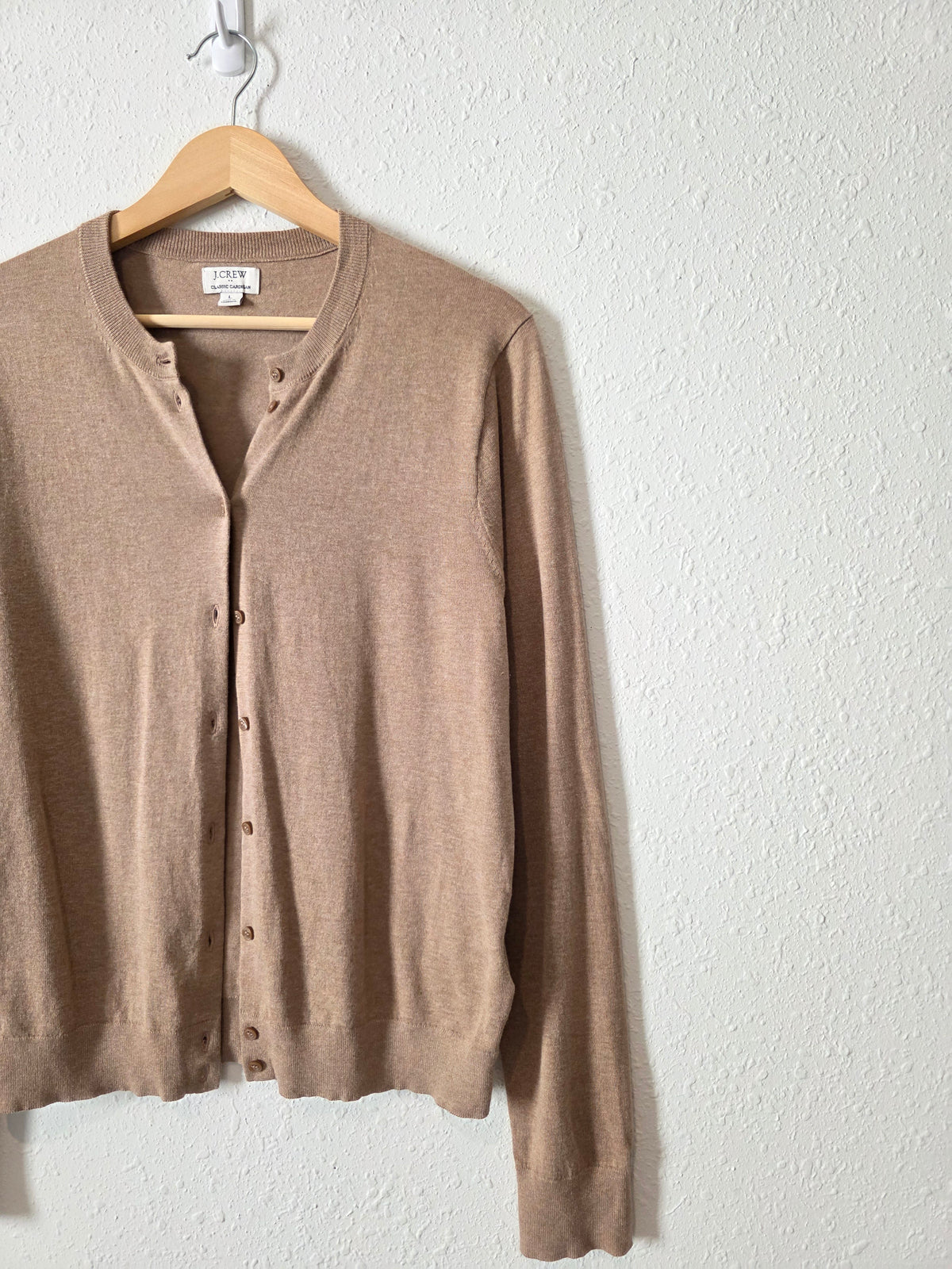 J.Crew Button Front Cotton Cardigan (L)