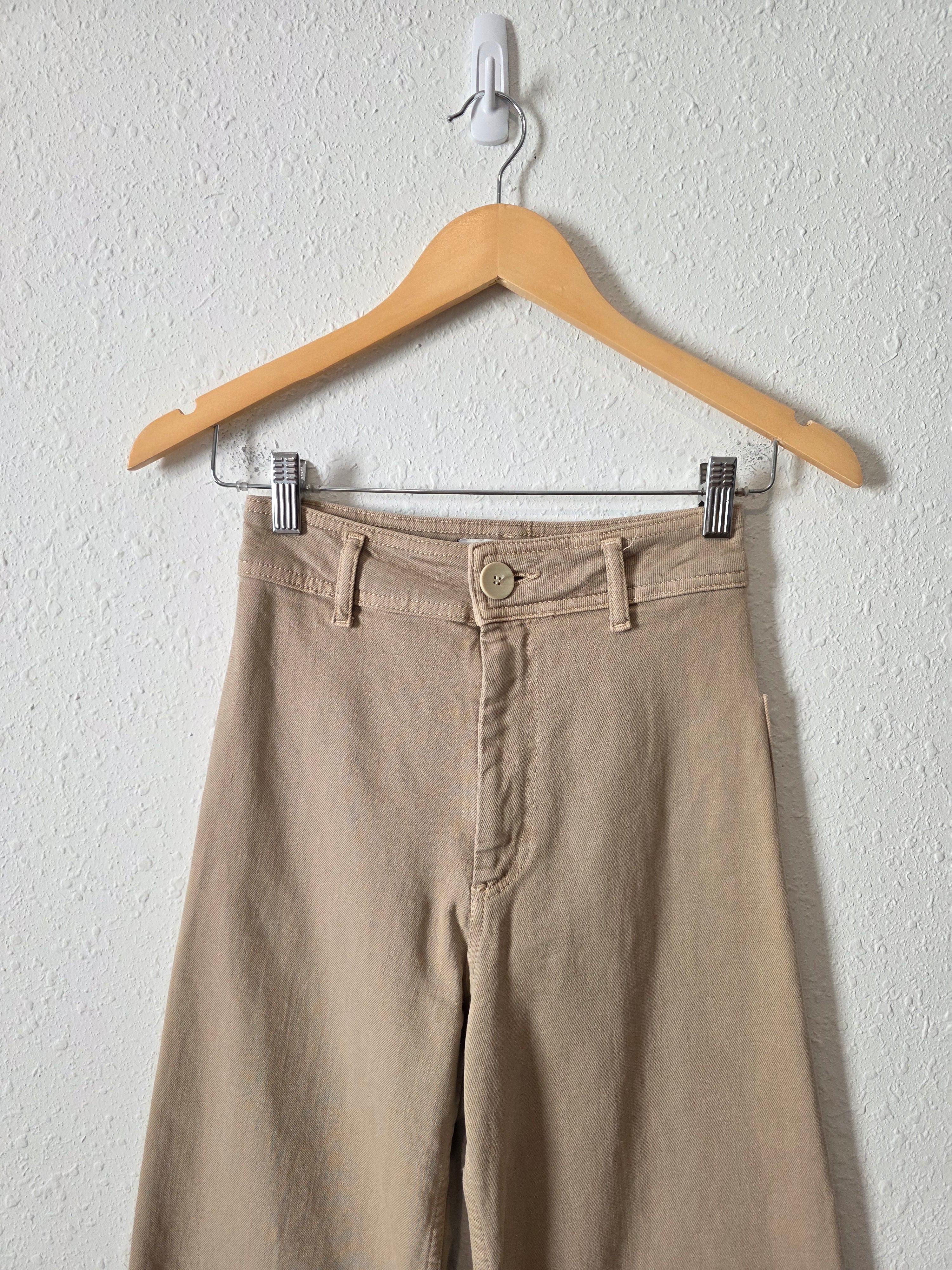 Zara Neutral Wide Leg Jeans (0)