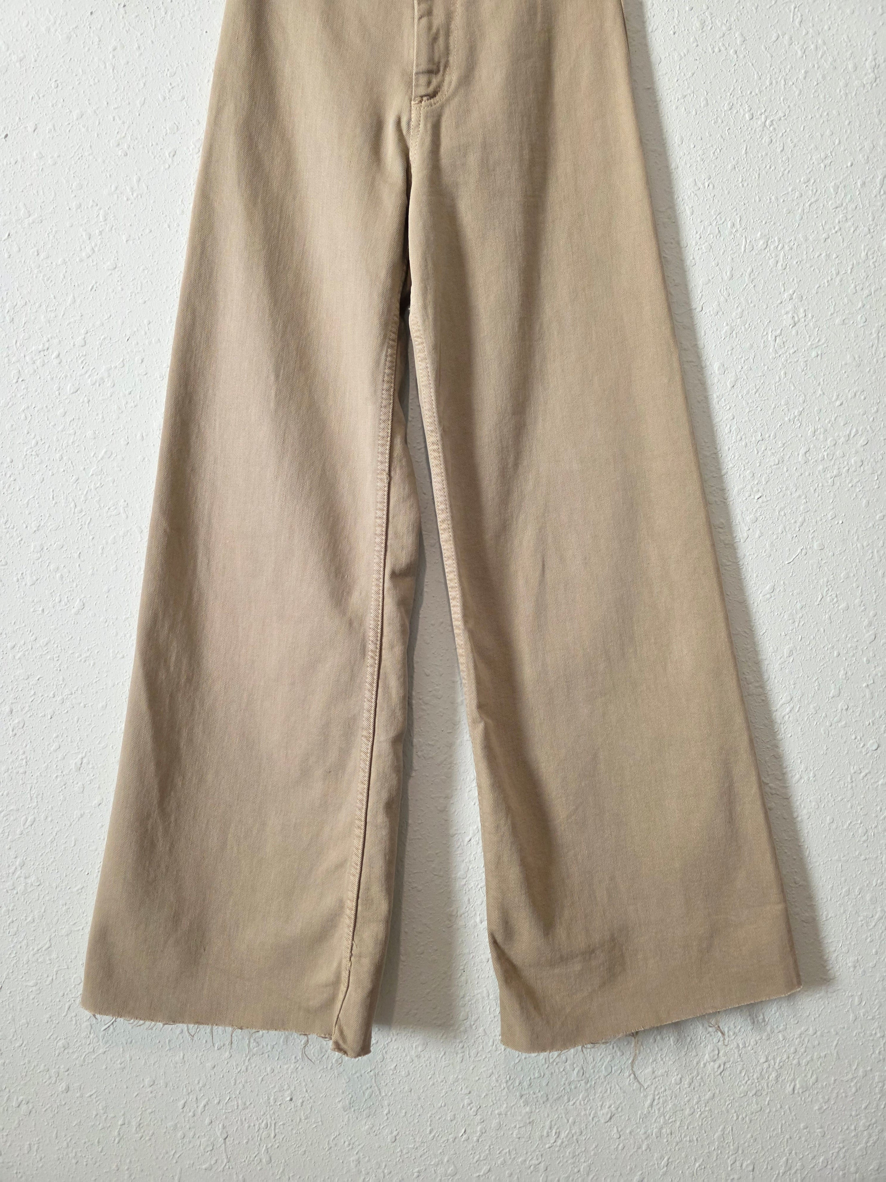 Zara Neutral Wide Leg Jeans (0)