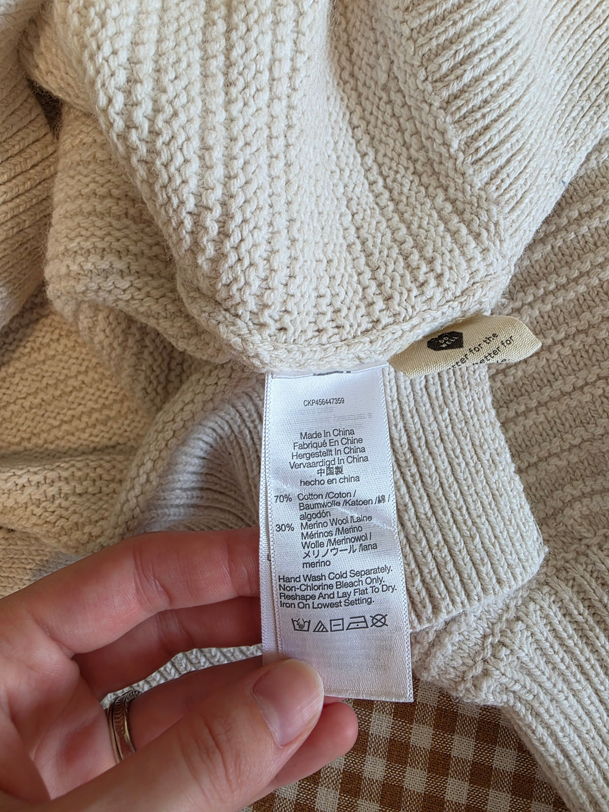 Madewell Cotton Merino Blend Sweater (S)