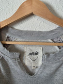 Aerie Gray Crochet Sweatshirt (M)