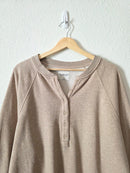 Abercrombie Oversized Henley Sweatshirt (XL)