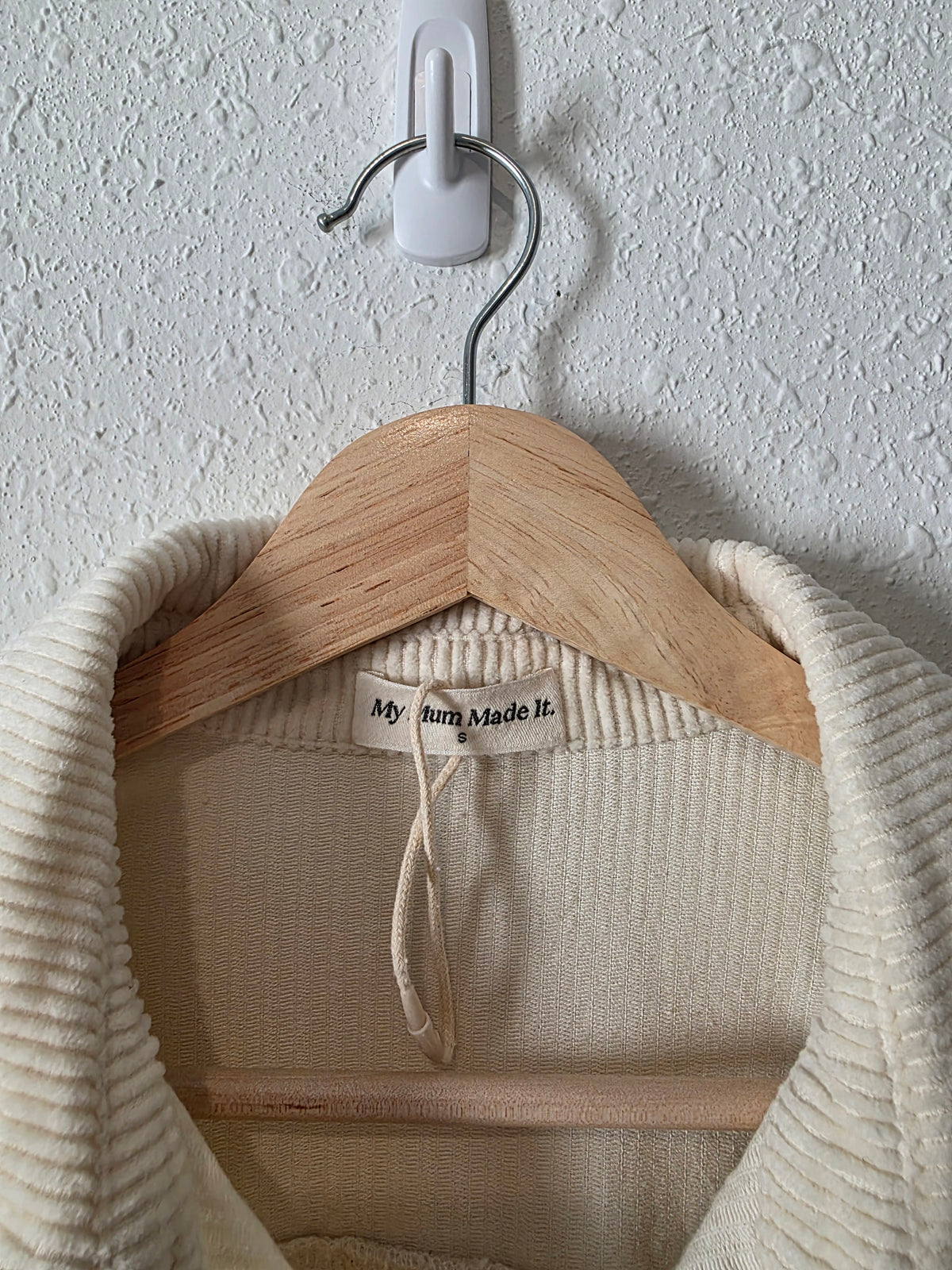 My Mum Made It Corduroy Button Up (S)