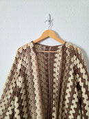 Hand Crochet Chunky Cardigan (XL-3X)
