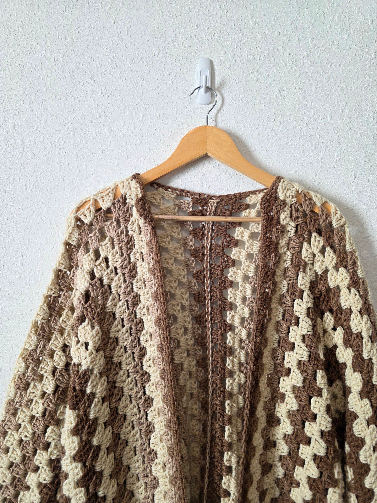 Hand Crochet Chunky Cardigan (XL-3X)