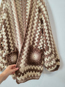 Hand Crochet Chunky Cardigan (XL-3X)