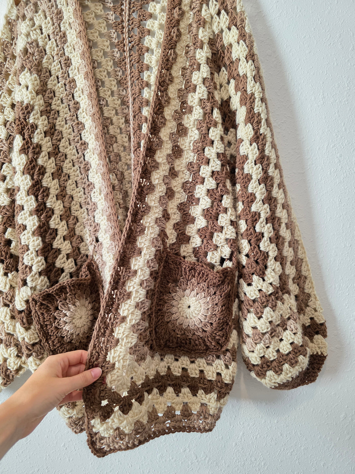 Hand Crochet Chunky Cardigan (XL-3X)