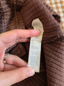 Aerie Brown Waffle Shirt Jacket (M)