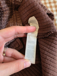 Aerie Brown Waffle Shirt Jacket (M)