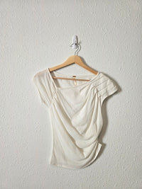 Free People Cotton Knit Tee (XS)