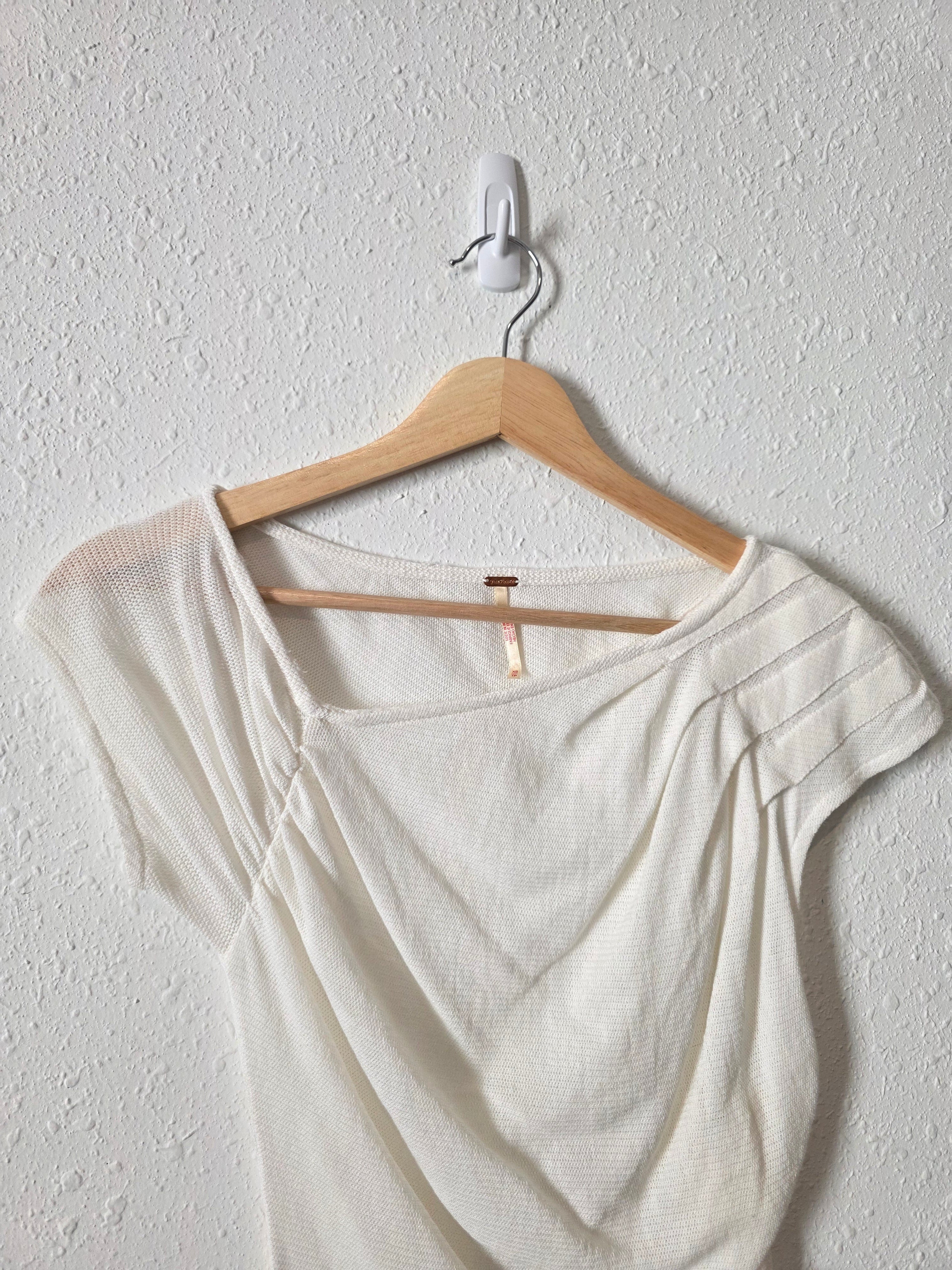 Free People Cotton Knit Tee (XS)