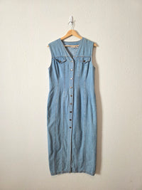 Vintage Denim Midi/Maxi Dress (8)
