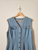 Vintage Denim Midi/Maxi Dress (8)
